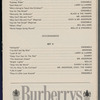 List of musical numbers in It's So Nice to Be Civilized