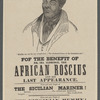 Program for benefit featuring Ira Aldridge at the Queen's Theatre in Hull England