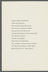 Program for Stella Holt and Langston Hughes memorial