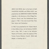Program for Stella Holt and Langston Hughes memorial