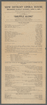 Program for New Detroit Opera House production of Shuffle Along