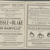 Tremont Theatre program for Boston production of In Bamville