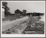 Spreading lime to increase productivity of soil before planting winter wheat on Emery M. Hopper's tobacco farm in Corbett Ridge section. Caswell County, North Carolina.