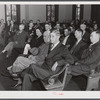 Representative A.L. Folger attending the county land use planning committee meeting in the courthouse in Yanceyville. Caswell County, North Carolina.