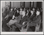 Representative A.L. Folger attending the county land use planning committee meeting in the courthouse in Yanceyville. Caswell County, North Carolina.