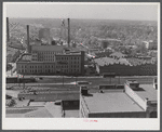 Old Bull Durham cigarette factory where Lucky Strikes are manufactured. Durham, North Carolina.