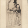 Portrait of Henri Guérard at the press