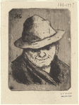Head of a man wearing a hat