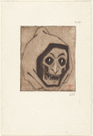 Une de Vingt masques grotesques et deux tetes de mort