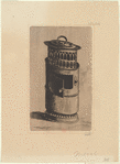 Lanterne cylindrique, une anse fine sur le dessus