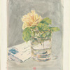 La rose dans un verre