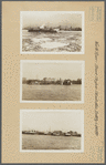 North (Hudson) River - Shore and skyline - Manhattan - Battery - 14th Street - [Cunard Line - Empire State Building - French Lines - Hudson River Night Line - Metropolitan Life Insurance Company - New York Port Authority.]