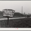 Religious sign on highway between Columbus and Augusta, Georgia, indicating revival of interest in religion.