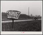 Religious sign on highway between Columbus and Augusta, Georgia, indicating revival of interest in religion.