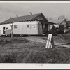 Trailer for sale in yard of private dwelling on No. 165 highway in Alexandria, Louisiana, on way to Fort Beauregard.