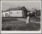 Trailer for sale in yard of private dwelling on No. 165 highway in Alexandria, Louisiana, on way to Fort Beauregard.