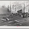 Gravel pit camp near Camp Beauregard, Alexandria, Louisiana. Construction workers living on government property.