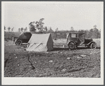 Tent, car, and farm truck. Used for sleeping and general housing by construction workers off highway near Camp Claiborne. They cook out of doors and have not sanitary conveniences. Alexandria, Louisiana.