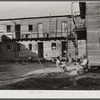 Pahokee "hotel" housing for Black migratory vegetable pickers and laborers. Pahokee, Florida.