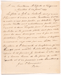 Letter from Arthur Lee to Count de Vergennes