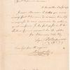 Letter from Arthur Lee to Count de Vergennes