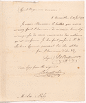 Letter from Arthur Lee to Count de Vergennes