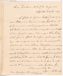 Letter from Count de Vergennes to Arthur Lee