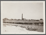 View of Ponquogue Lighthouse. On Shinnecock Bay. Ponquogue, Southampton