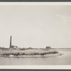View of Ponquogue Lighthouse. On Shinnecock Bay. Ponquogue, Southampton
