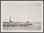 View of Ponquogue Lighthouse. On Shinnecock Bay. Ponquogue, Southampton