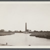 View of Ponquogue Lighthouse. On Shinnecock Bay. Ponquogue, Southampton
