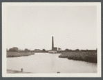 View of Ponquogue Lighthouse. On Shinnecock Bay. Ponquogue, Southampton
