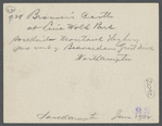 Brouwer's Castle at Pine Wold Park. South side Montauk Highway, just west of Beaverdam gristmill. Westhampton, Southampton