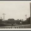 View of Sag Harbor Railroad Station. From Hotel Bay View, east side Main Street, looking west. Sag Harbor, Southampton