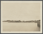 View of Greenport Harbor, showing wharfs. From Steamboat wharf. Greenport, Southold