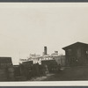View of steamboat "Shinnecock" at Greenport Wharf. Greenport, Southold