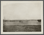 View of Greenport Harbor, showing Shelter Island in distance. Greenport, Southold