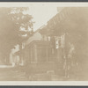 View of store and houses, including Lester Brooks house. 408 Main Street, east side, between Park St. and Bay Ave. Built prior to 1757. Greenport, Southold