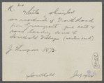 House. North side of North Road from Greenport, just east of road leading south to Southold village (western end). J. Thompson (1873). Southold, Southold