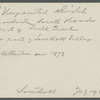 House. North side South Road, east of Mill Creek, east of village. A. Albertson owner (1873). Southold, Southold