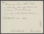 House. North side South Road, east of Mill Creek, east of village. A. Albertson owner (1873). Southold, Southold