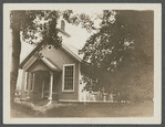 Second Southold Academy building. S.E. of Horton's Lane and railroad tracks, opened December 10, 1867. Southold, Southold