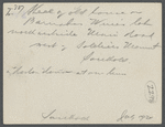 Shell of old house. Barnubus Wines? lot, northwest side of Main Street, west of Soldiers Monument. Formerly Joseph H. Horton's house. Southold, Southold