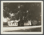 Presbyterian Church, erected 1861. Chapel is on left of Church. East side Main Street, southeast corner lot of David's Lane. East Hampton, East Hampton