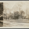 John Mulford's house (1858). Several owners. House on left was Captain Wickham house (1775). East side of Main St., between David Lane and Dunmere Lane. East Hampton, East Hampton