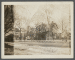 John Mulford's house (1858). Several owners. House on left was Captain Wickham house (1775). East side of Main St., between David Lane and Dunmere Lane. East Hampton, East Hampton