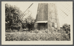 Photo of Mulford barn, windmill and Payne cottage. East side Main Street, south of Dunemere Lane. East Hampton, East Hampton