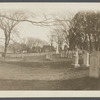 Photo of John Howard Payne's cottage from a burial ground. East side Main Street. East Hampton, East Hampton