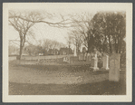 Photo of John Howard Payne's cottage from a burial ground. East side Main Street. East Hampton, East Hampton