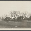 Mulford cottage next to Mulford farmhouse and Payne cottage. East side Main St., southeast corner of Dunemere Lane. East Hampton, East Hampton